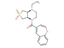 (4aS*,7aR*)-1-(1-benzoxepin-4-ylcarbonyl)-4-ethyloctahydrothieno[3,4-b]pyrazine 6,6-dioxide