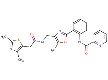 N-{2-[4-({[(2,4-dimethyl-1,3-thiazol-5-yl)acetyl]amino}methyl)-5-methyl-1,3-oxazol-2-yl]phenyl}-2-pyridinecarboxamide