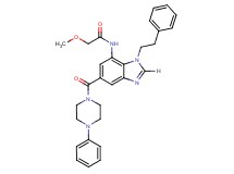2-methoxy-N-{1-(2-phenylethyl)-5-[(4-phenyl-1-piperazinyl)carbonyl]-1H-benzimidazol-7-yl}acetamide