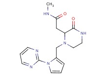 N-methyl-2-{3-oxo-1-[(1-pyrimidin-2-yl-1H-pyrrol-2-yl)methyl]piperazin-2-yl}acetamide