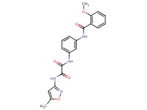 N-{3-[(2-methoxybenzoyl)amino]phenyl}-N'-(5-methylisoxazol-3-yl)ethanediamide