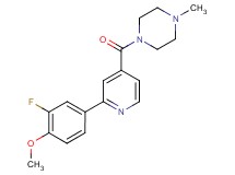 1-[2-(3-fluoro-4-methoxyphenyl)isonicotinoyl]-4-methylpiperazine
