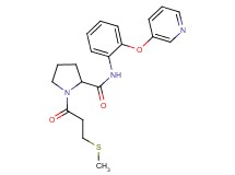 1-[3-(methylthio)propanoyl]-N-[2-(3-pyridinyloxy)phenyl]prolinamide