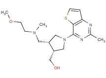 [(3R*,4R*)-4-{[(2-methoxyethyl)(methyl)amino]methyl}-1-(2-methylthieno[3,2-d]pyrimidin-4-yl)pyrrolidin-3-yl]methanol