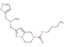 butyl 2-{[(5-isoxazolylmethyl)(methyl)amino]methyl}-6,7-dihydropyrazolo[1,5-a]pyrazine-5(4H)-carboxylate