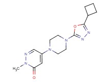 5-[4-(5-cyclobutyl-1,3,4-oxadiazol-2-yl)piperazin-1-yl]-2-methylpyridazin-3(2H)-one