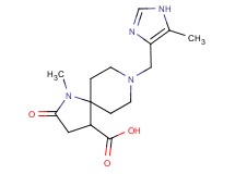 1-methyl-8-[(5-methyl-1H-imidazol-4-yl)methyl]-2-oxo-1,8-diazaspiro[4.5]decane-4-carboxylic acid