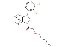 (2R*,3R*,6R*)-5-(butoxyacetyl)-3-(2,3-difluorophenyl)-1,5-diazatricyclo[5.2.2.0~2,6~]undecane