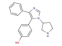 4-(4-phenyl-1-pyrrolidin-3-yl-1H-imidazol-5-yl)phenol