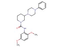 N-(2,5-dimethoxyphenyl)-3-(4-phenyl-1-piperazinyl)-1-piperidinecarboxamide
