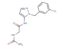 2-(acetylamino)-N-[1-(3-chlorobenzyl)-1H-pyrazol-5-yl]acetamide