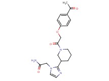 2-(2-{1-[(4-acetylphenoxy)acetyl]piperidin-3-yl}-1H-imidazol-1-yl)acetamide