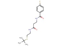 N-(3-{[2-(tert-butylthio)ethyl]amino}-3-oxopropyl)-4-fluorobenzamide