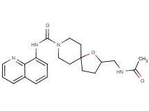 2-[(acetylamino)methyl]-N-quinolin-8-yl-1-oxa-8-azaspiro[4.5]decane-8-carboxamide