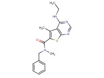 N-benzyl-4-(ethylamino)-N,5-dimethylthieno[2,3-d]pyrimidine-6-carboxamide