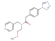 N-(2-methoxyethyl)-N-(pyridin-4-ylmethyl)-2-[4-(1H-tetrazol-1-yl)phenyl]acetamide