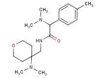 2-(dimethylamino)-N-{[4-(dimethylamino)tetrahydro-2H-pyran-4-yl]methyl}-2-(4-methylphenyl)acetamide