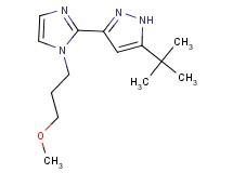 5-tert-butyl-3-[1-(3-methoxypropyl)-1H-imidazol-2-yl]-1H-pyrazole