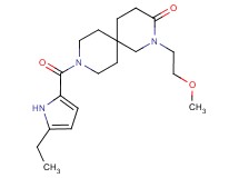 9-[(5-ethyl-1H-pyrrol-2-yl)carbonyl]-2-(2-methoxyethyl)-2,9-diazaspiro[5.5]undecan-3-one
