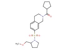 2-(cyclopentylcarbonyl)-7-{[2-(methoxymethyl)pyrrolidin-1-yl]sulfonyl}-1,2,3,4-tetrahydroisoquinoline