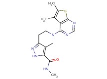 5-(5,6-dimethylthieno[2,3-d]pyrimidin-4-yl)-N-methyl-4,5,6,7-tetrahydro-2H-pyrazolo[4,3-c]pyridine-3-carboxamide