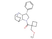 (3R*,3aR*,7aR*)-1-{[1-(methoxymethyl)cyclobutyl]carbonyl}-3-phenyloctahydro-4,7-ethanopyrrolo[3,2-b]pyridine