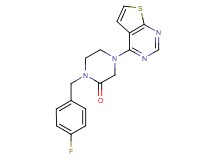 1-(4-fluorobenzyl)-4-thieno[2,3-d]pyrimidin-4-yl-2-piperazinone