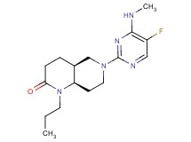 (4aS*,8aR*)-6-[5-fluoro-4-(methylamino)pyrimidin-2-yl]-1-propyloctahydro-1,6-naphthyridin-2(1H)-one
