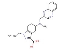 1-allyl-5-[methyl(quinoxalin-2-ylmethyl)amino]-4,5,6,7-tetrahydro-1H-indazole-3-carboxylic acid