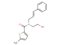 N-(2-hydroxyethyl)-5-methyl-N-[(2E)-3-phenylprop-2-en-1-yl]thiophene-2-carboxamide