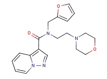 N-(2-furylmethyl)-N-(2-morpholin-4-ylethyl)pyrazolo[1,5-a]pyridine-3-carboxamide