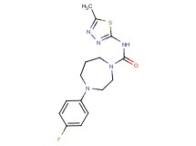 4-(4-fluorophenyl)-N-(5-methyl-1,3,4-thiadiazol-2-yl)-1,4-diazepane-1-carboxamide