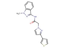 N-(1-methyl-1H-indazol-3-yl)-2-[3-(3-thienyl)-1H-pyrazol-1-yl]acetamide