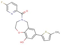 4-[(5-fluoropyridin-2-yl)carbonyl]-7-(5-methyl-2-thienyl)-2,3,4,5-tetrahydro-1,4-benzoxazepin-9-ol