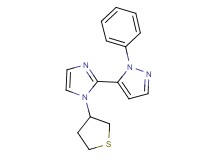 1-phenyl-5-[1-(tetrahydro-3-thienyl)-1H-imidazol-2-yl]-1H-pyrazole