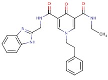 N-(1H-benzimidazol-2-ylmethyl)-N'-ethyl-4-oxo-1-(2-phenylethyl)-1,4-dihydro-3,5-pyridinedicarboxamide