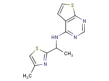 N-[1-(4-methyl-1,3-thiazol-2-yl)ethyl]thieno[2,3-d]pyrimidin-4-amine