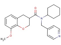 N-cyclohexyl-8-methoxy-N-(pyridin-4-ylmethyl)chromane-3-carboxamide