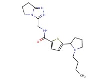5-(1-butyl-2-pyrrolidinyl)-N-(6,7-dihydro-5H-pyrrolo[2,1-c][1,2,4]triazol-3-ylmethyl)-2-thiophenecarboxamide