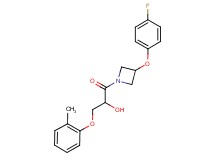 1-[3-(4-fluorophenoxy)azetidin-1-yl]-3-(2-methylphenoxy)-1-oxopropan-2-ol