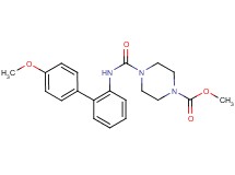 methyl 4-{[(4'-methoxybiphenyl-2-yl)amino]carbonyl}piperazine-1-carboxylate