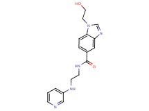 1-(2-hydroxyethyl)-N-[2-(pyridin-3-ylamino)ethyl]-1H-benzimidazole-5-carboxamide