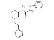N-methyl-N-[1-(2-phenylethyl)-3-piperidinyl]-1-benzofuran-2-carboxamide