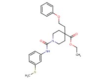 ethyl 1-({[3-(methylthio)phenyl]amino}carbonyl)-4-(2-phenoxyethyl)-4-piperidinecarboxylate