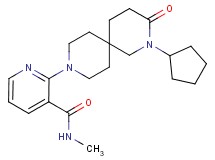2-(2-cyclopentyl-3-oxo-2,9-diazaspiro[5.5]undec-9-yl)-N-methylnicotinamide