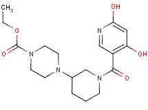 ethyl 4-{1-[(4,6-dihydroxy-3-pyridinyl)carbonyl]-3-piperidinyl}-1-piperazinecarboxylate