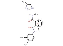 (3aR*,6S*)-2-(3,4-dimethylphenyl)-N-methyl-N-[(4-methyl-1H-imidazol-2-yl)methyl]-1-oxo-1,2,3,6,7,7a-hexahydro-3a,6-epoxyisoindole-7-carboxamide