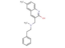 6-methyl-3-{[methyl(2-phenylethyl)amino]methyl}-2-quinolinol