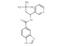 N-(3,3-dimethyl-1-pyridin-3-ylbutyl)-1H-benzimidazole-5-carboxamide