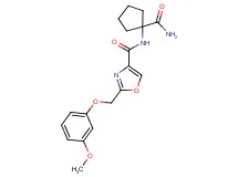 N-[1-(aminocarbonyl)cyclopentyl]-2-[(3-methoxyphenoxy)methyl]-1,3-oxazole-4-carboxamide